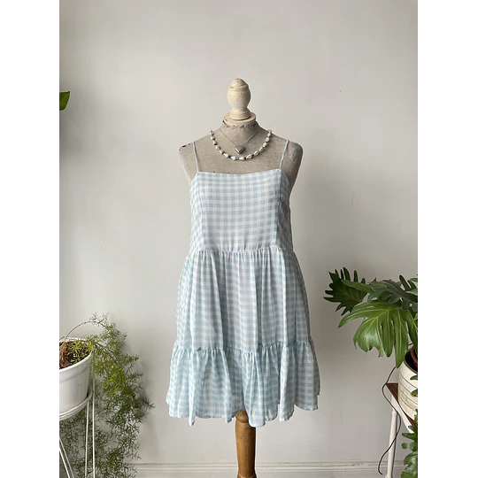 Vestido vichy. Talla: M 