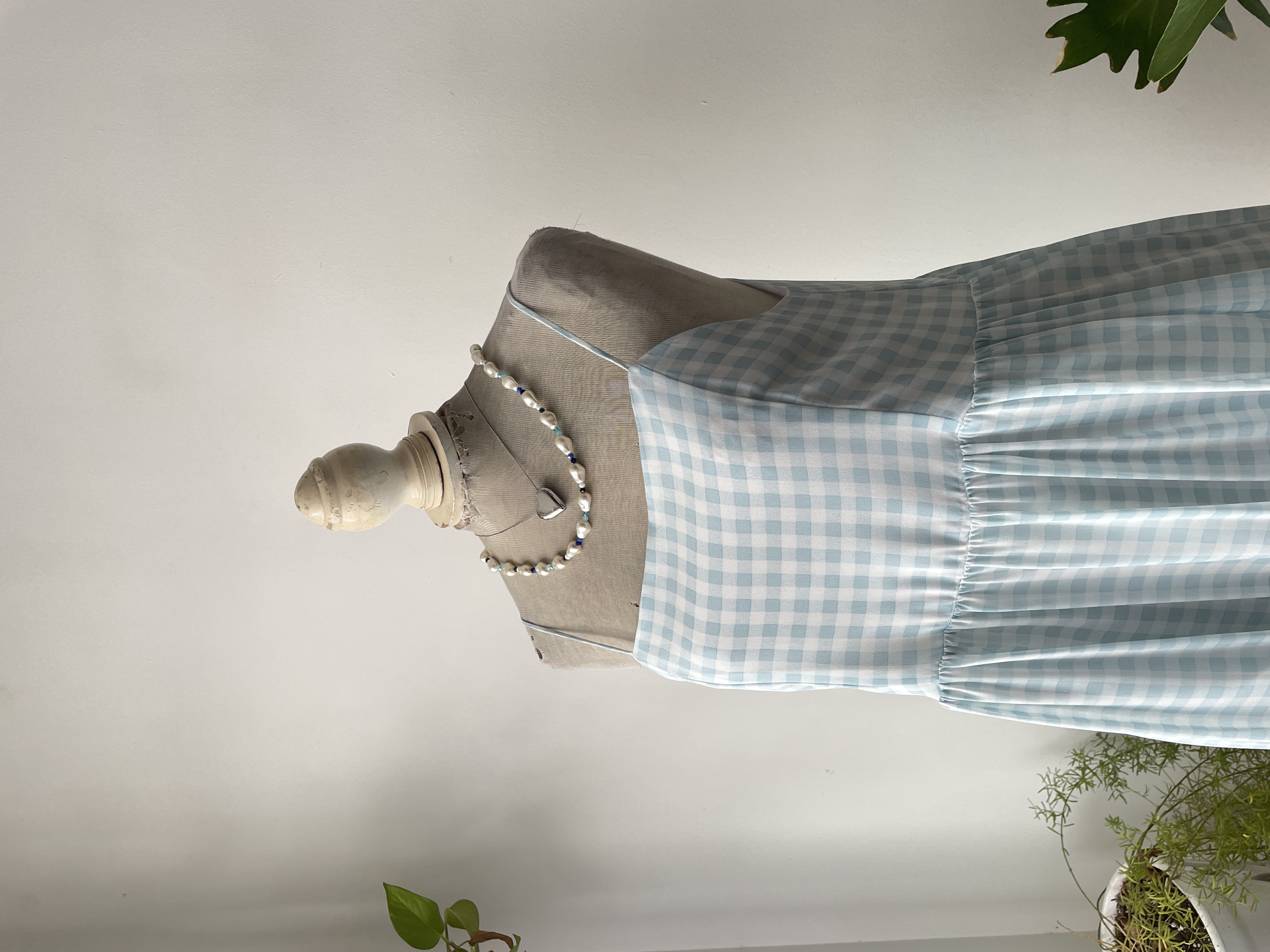 Vestido vichy. Talla: M  2