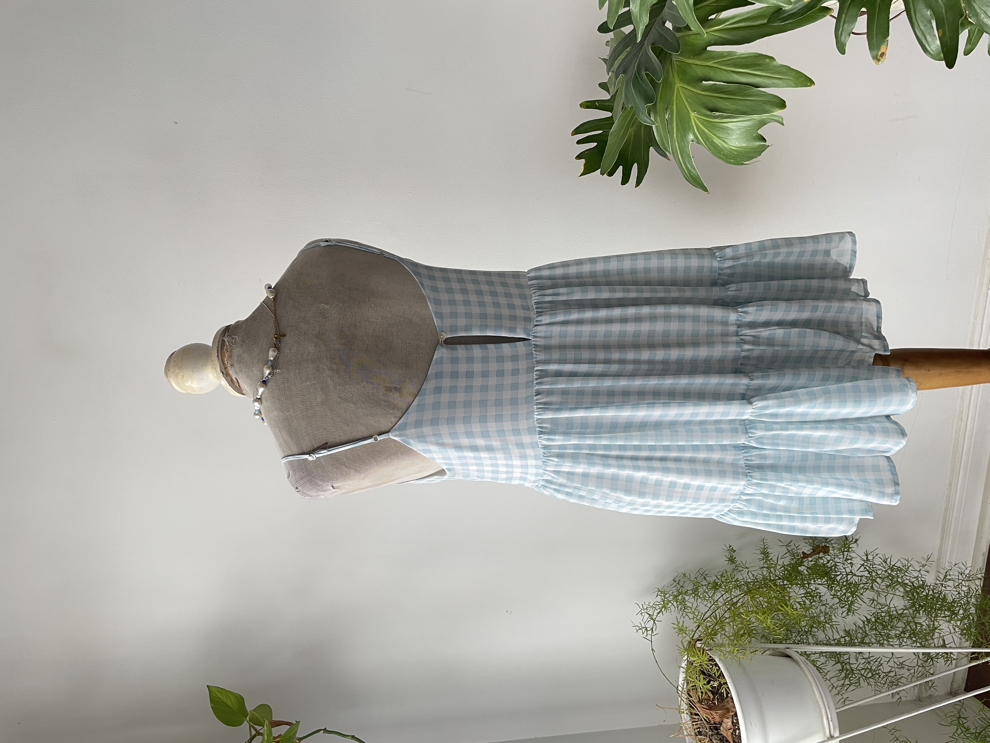 Vestido vichy. Talla: M  5