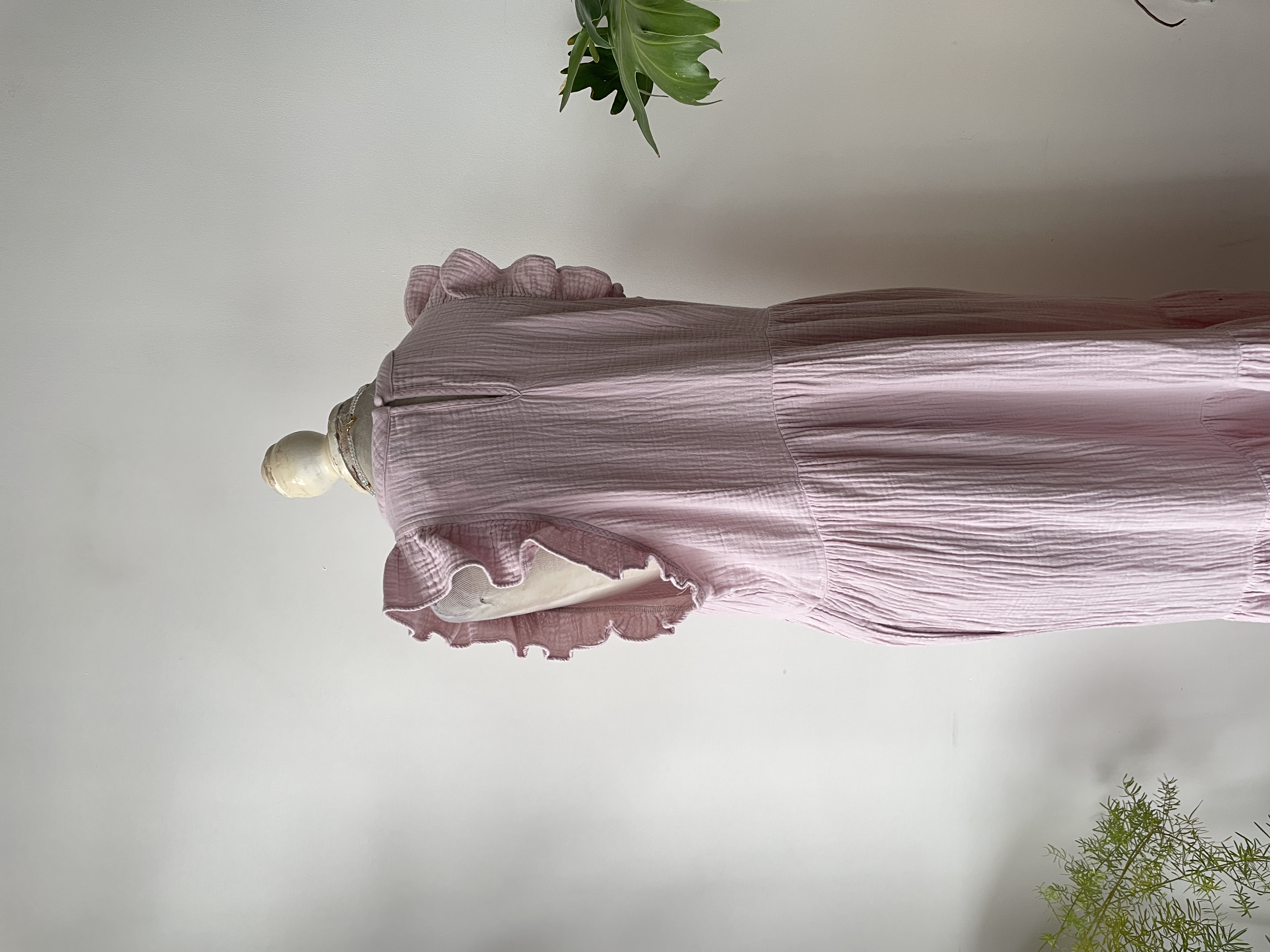 Vestido cansú rosa. Talla: L 4