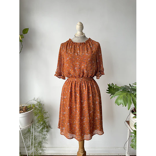 Vestido folk. Talla: L 