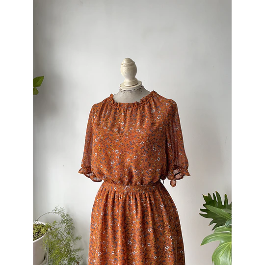 Vestido folk. Talla: L 