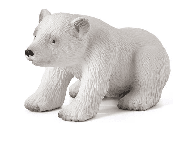 Animal Planet - Urso Polar ou urso branco bebé (cria) - Miniatura Figura animal