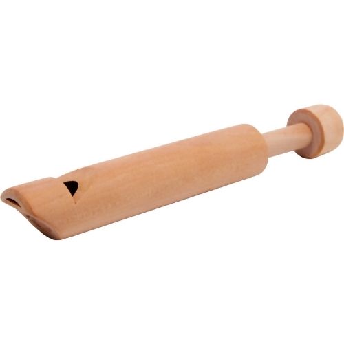 Flauta de êmbolo em madeira - instrumento de sopro