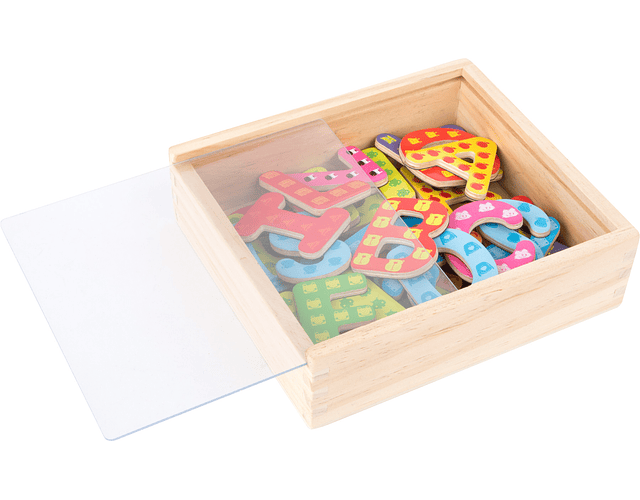 Small Foot - Letras magnéticas coloridas em madeira - brinquedo