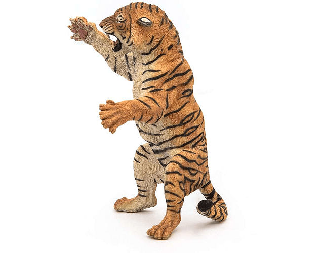 PAPO - Tigre em Pé - Miniatura Figura Animal - Brinquedo