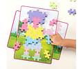 PLUS-PLUS - Big Picture Puzzle Pastel 60 peças para crianças