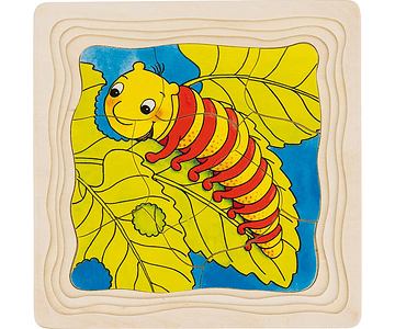Goki - Puzzle em camadas - a lagarta