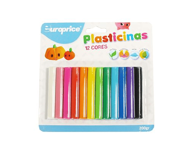 Europrice - 12 Plasticinas Coloridas não tóxicas 