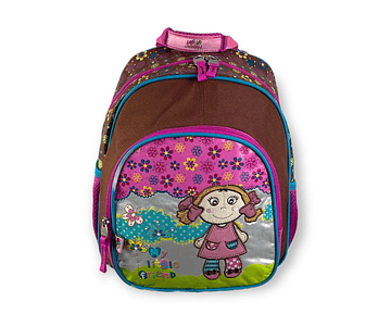 Mochila escolar para creche /jardim de infãncia com desenhos infantis - Boneca