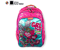 Mochila escolar para meninas com suporte para tablet - Girl Power