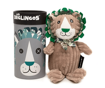 Les Déglingos - Peluche Jelekros o leão  com caixa presente