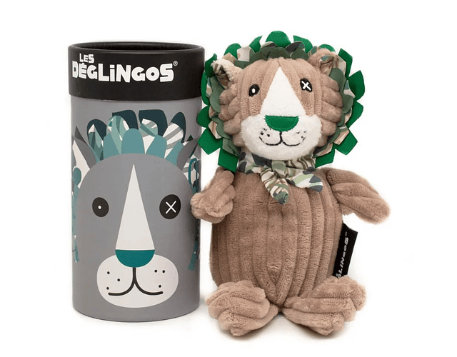 Les Déglingos - Peluche Jelekros o leão  com caixa presente