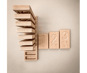 Blocos de contagem numérica - recurso Montessori