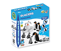 Jumping Clay - Pinguins - Coleção Glaciares - Argila para Modelagem a Ar Seco - inclui puzzle 48 peças