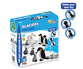 Jumping Clay - Pinguins - Coleção Glaciares - Argila para Modelagem a Ar Seco - inclui puzzle 48 peças