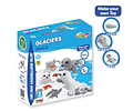 Jumping Clay - Focas - Coleção Glaciares - Kit de argila para modelagem a seco - inclui puzzle 48 peças