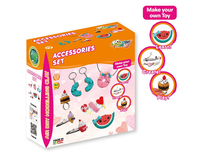 Jumping Clay - Conjunto de Acessórios - Kit de argila para modelagem a seco