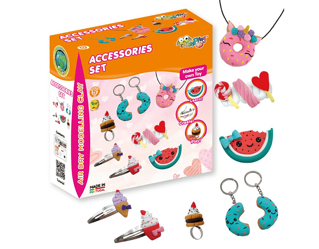 Jumping Clay - Conjunto de Acessórios - Kit de argila para modelagem a seco