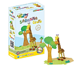 Jumping Clay - Girafa - Coleção Savana - Kit de argila para modelagem a seco