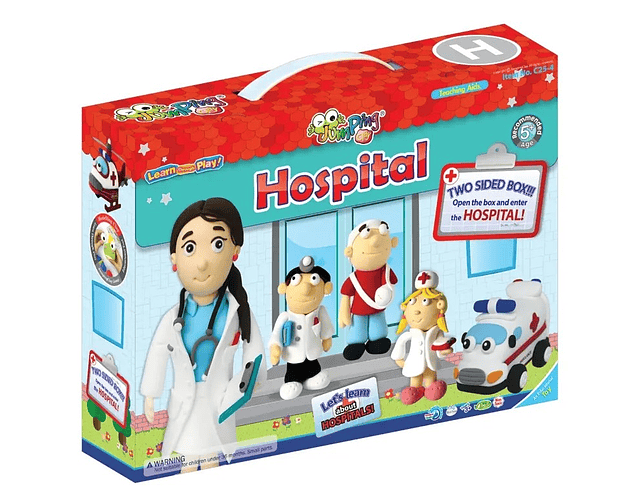 Jumping Clay - Conjunto Hospital- Kit de argila para modelagem a seco