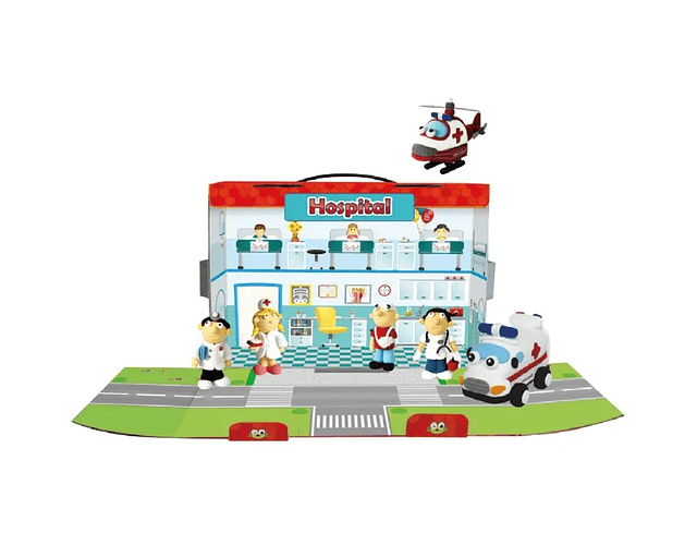 Jumping Clay - Conjunto Hospital- Kit de argila para modelagem a seco