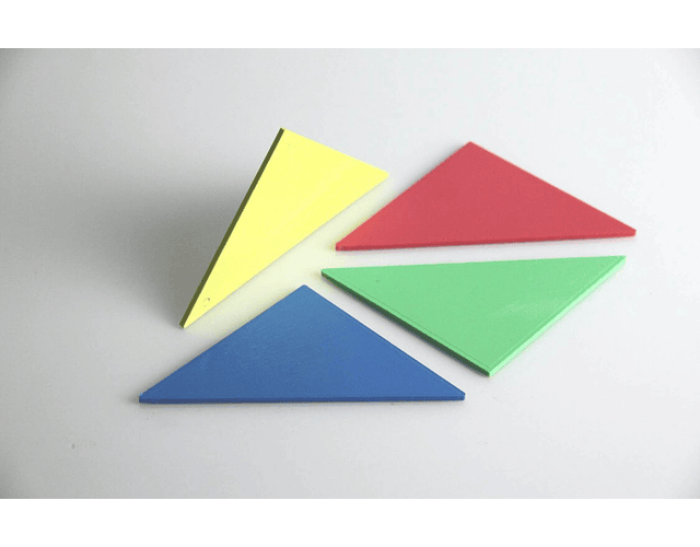 Wissner - Conjunto de Tangram de 4 cores - 28 peças