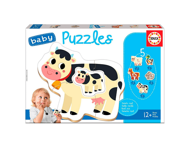Educa - Puzzle Baby - Animais da Quinta