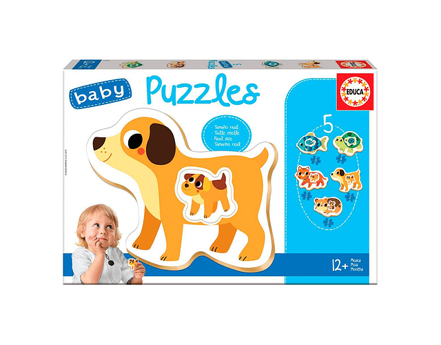 Educa - Puzzle Baby - Animais domésticos