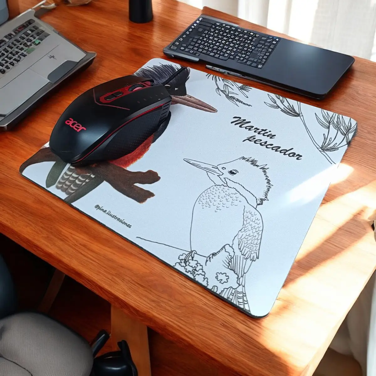Mouse Pad 3 mm Martín Pescador