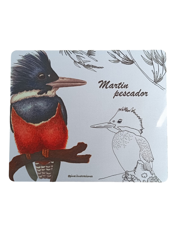 Mouse Pad 3 mm Martín Pescador 2