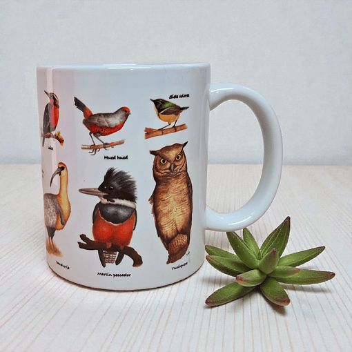 Tazón Ceramico 350 CC Aves de Chile 