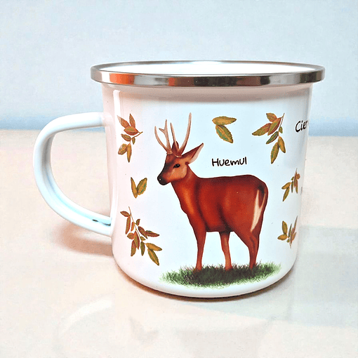 Tazón Enlozado 300 CC Ciervos de Chile 