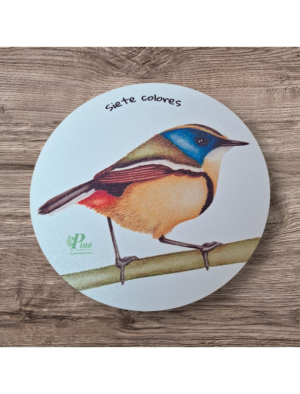 Posavasos de Madera Aves de Chile 6