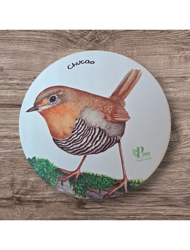 Posavasos de Madera Aves de Chile 7