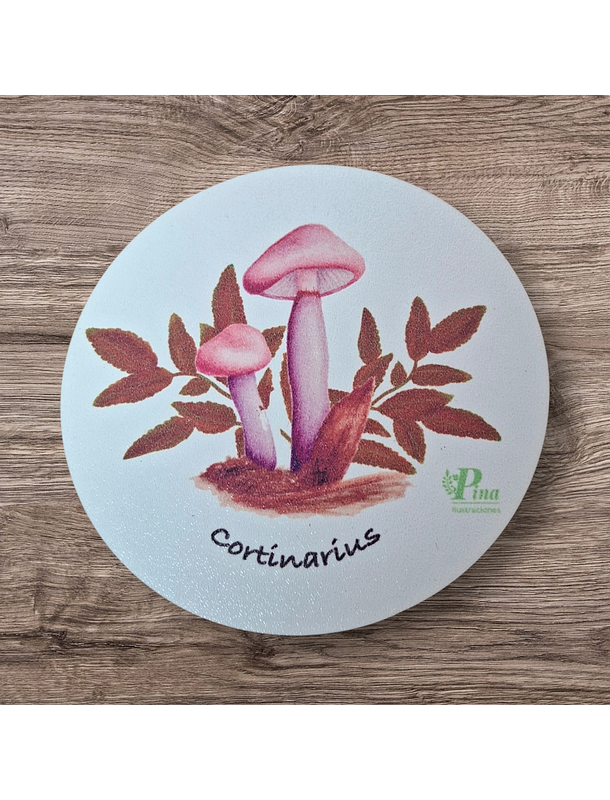 Posavasos de Madera Hongos de Chile  2