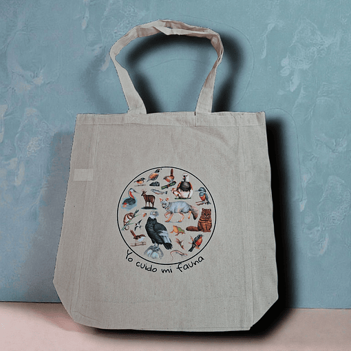 Bolsa Ecologica diseño Yo cuido mi Fauna 