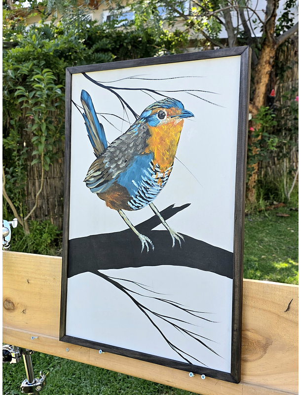 Cuadro Rama 1 Chucao acrílico a mano 40x60 2