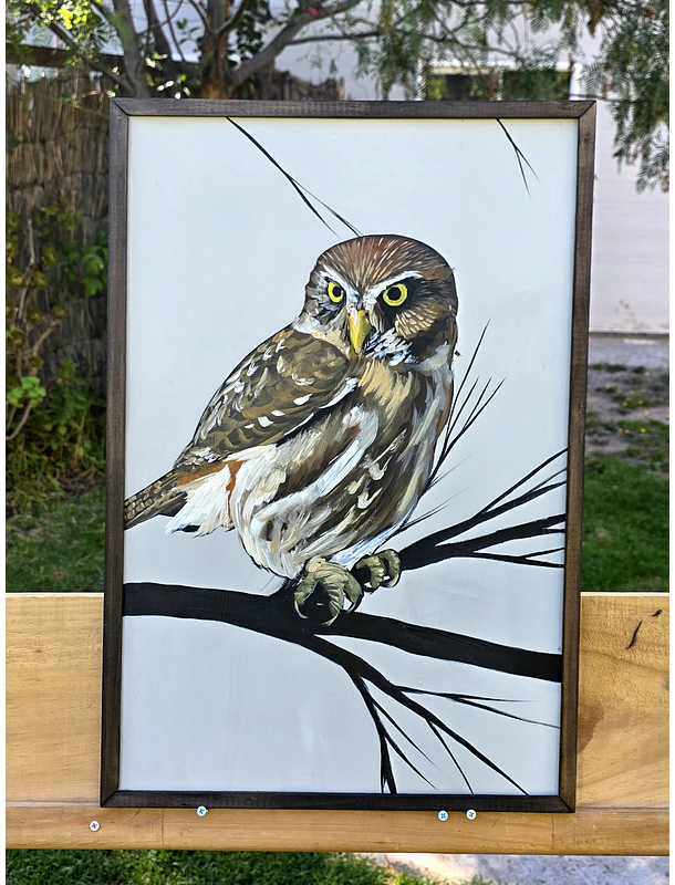 Cuadro Rama 4 Chuncho acrílico a mano 40x60 1