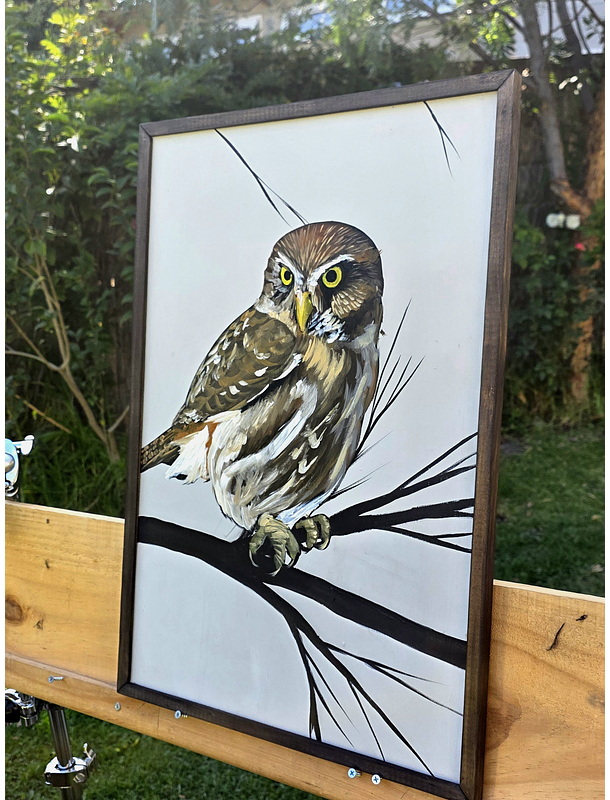 Cuadro Rama 4 Chuncho acrílico a mano 40x60 3