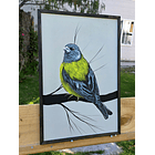 Cuadro Rama 2 Cometocino acrílico a mano 40x60 2