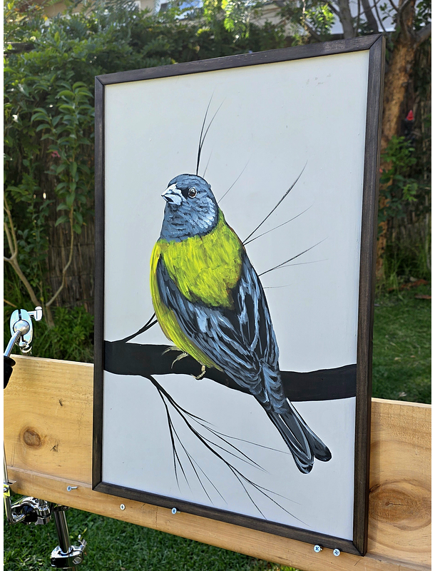 Cuadro Rama 2 Cometocino acrílico a mano 40x60 3