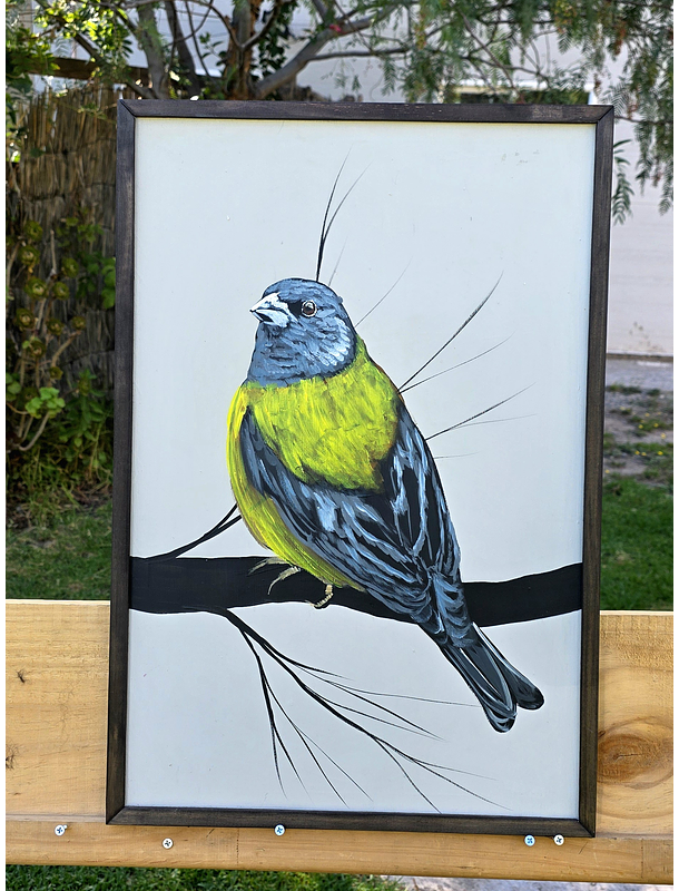 Cuadro Rama 2 Cometocino acrílico a mano 40x60 1