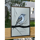 Cuadro Rama 2 Cenicienta Dormida acrílico a mano 40x60 3