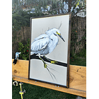 Cuadro Rama 3 Garza Grande acrílico a mano 40x60 2