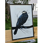 Cuadro Rama 2 Run Run acrílico a mano 40x60 3