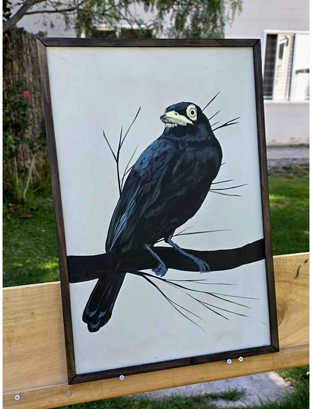 Cuadro Rama 2 Run Run acrílico a mano 40x60 3