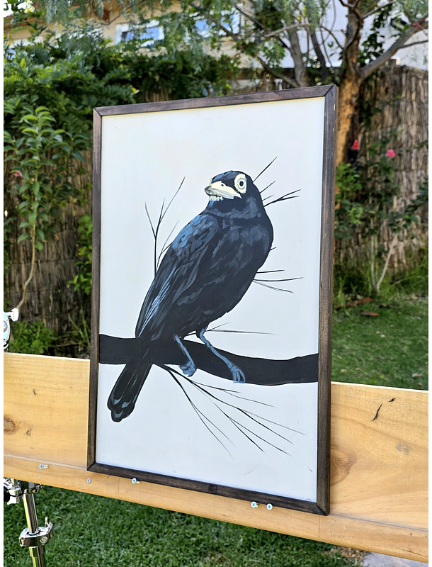 Cuadro Rama 2 Run Run acrílico a mano 40x60 2