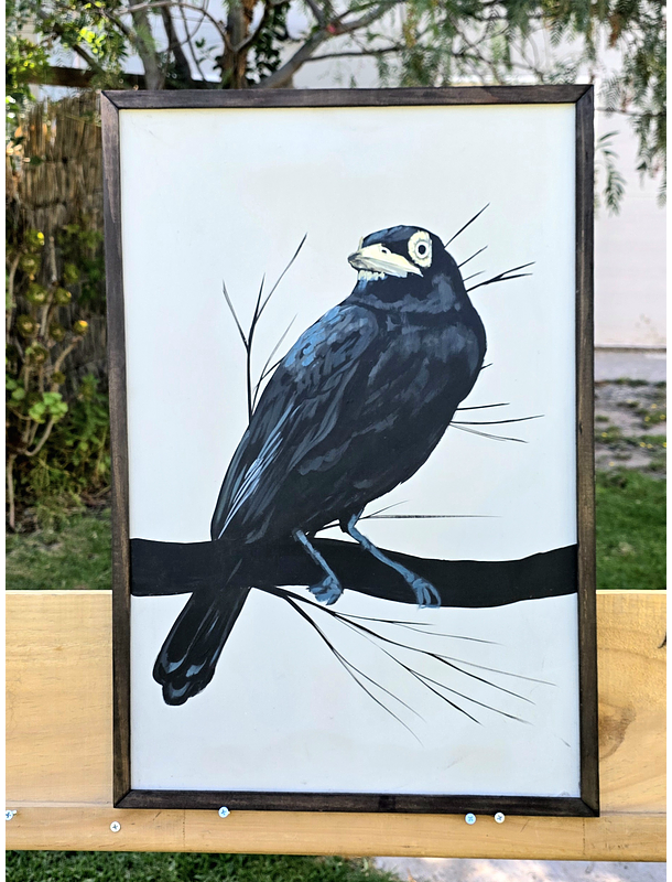 Cuadro Rama 2 Run Run acrílico a mano 40x60 1