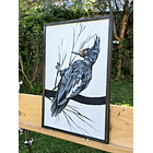 Cuadro Rama 2 Carpintero Hembra acrílico a mano 40x60 2